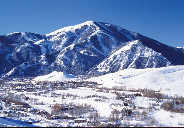View of Bald Mountain in Winter
